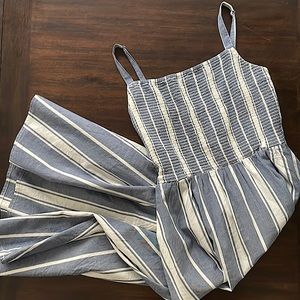 White and Blue Stripe Cami Small Old Navy Dress